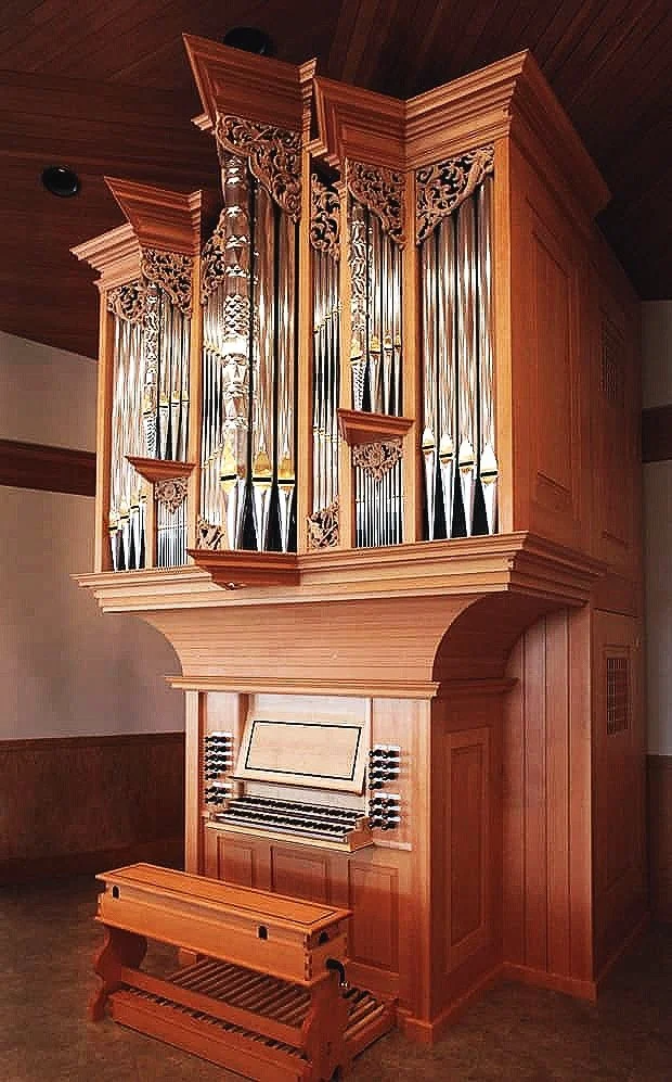 The Fritts Opus 35 organ in St. Alban’s sanctuary.